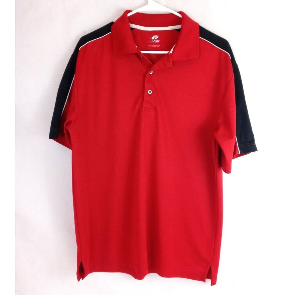 Top Flite Men's Red Lightweight Golf Shirt Size Large